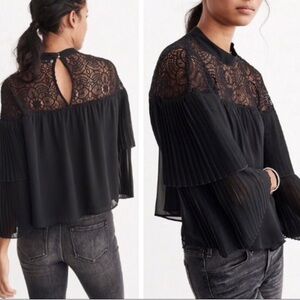 Abercrombie & Fitch Black Lace Blouse